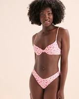 Bas de bikini échancré en V Flamingo Flora