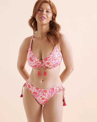 Haut de bikini plongeant bonnet D bohème