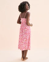 Robe longue en gaze