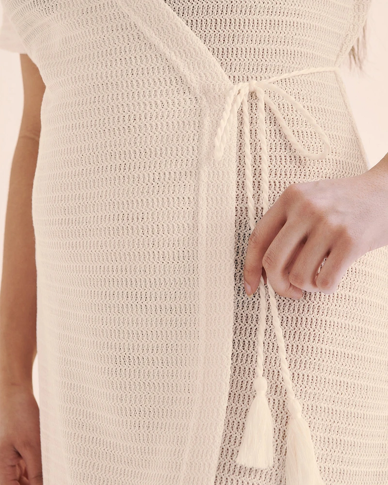 Robe portefeuille en crochet