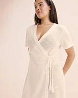 Robe portefeuille en crochet