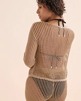 Haut manches longues en crochet