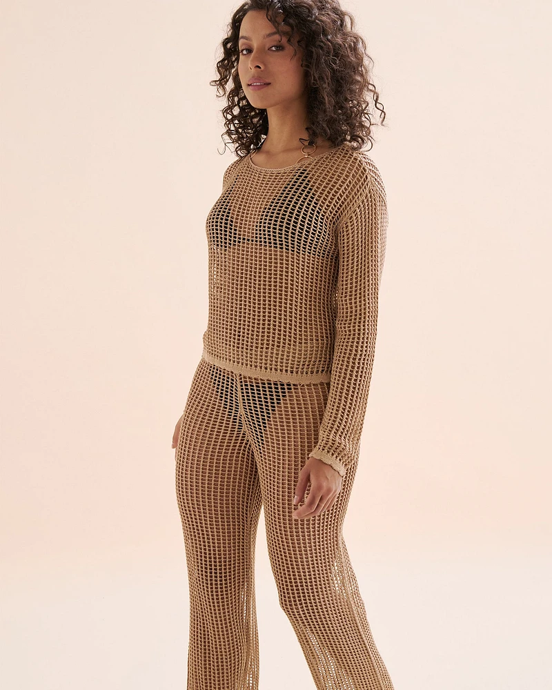 Haut manches longues en crochet