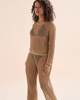 Haut manches longues en crochet