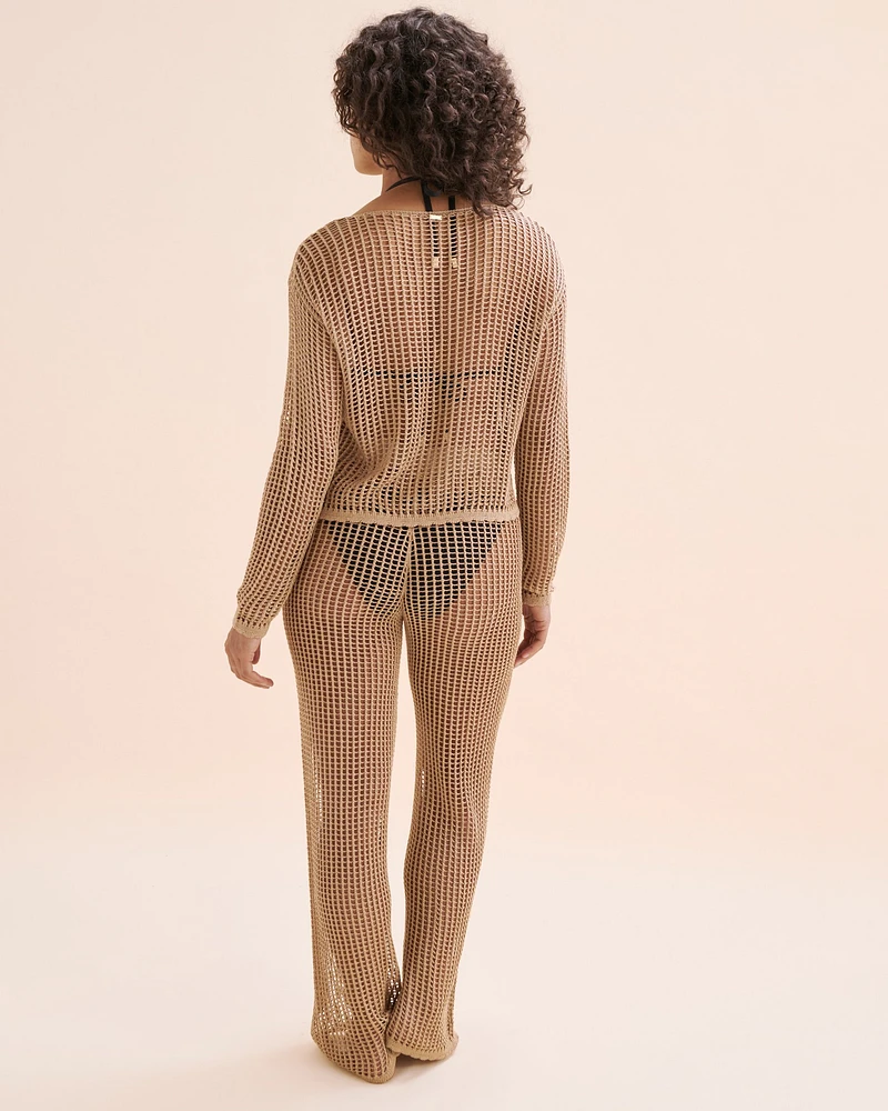 Haut manches longues en crochet