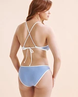 Haut de bikini triangle fixe bonnet D Clarity Jayme