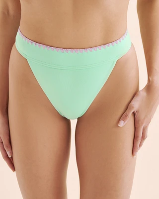 Bas de bikini taille mi-haute échancré Beach Wave