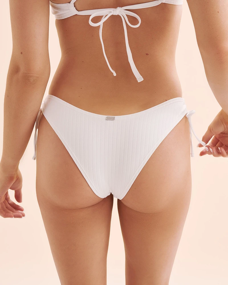 Bas de bikini tanga taille basse côtelé Playa
