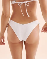 Bas de bikini tanga taille basse côtelé Playa