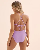 Maillot de bain une-pièce côtelé Maui