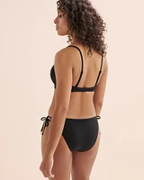 Haut de bikini push-up plongeant en maille