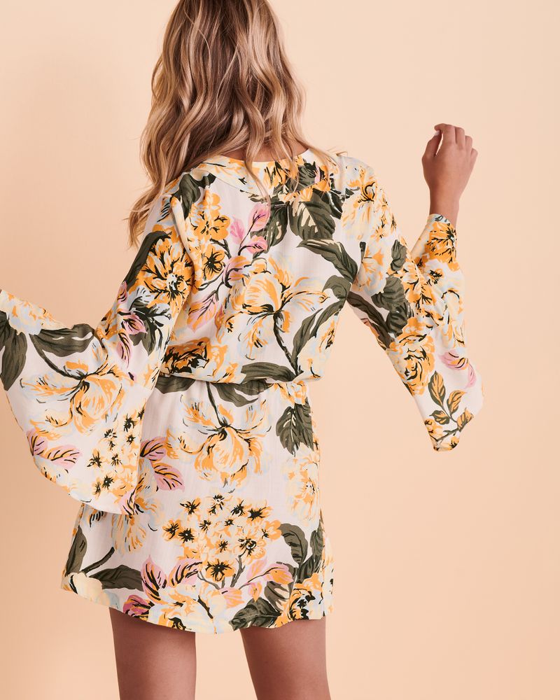 SPRING GARDEN Long Sleeve Dress