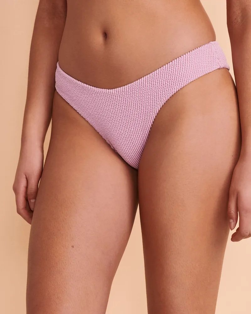 Bas de bikini échancré TEXTURED