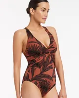 Maillot une-pièce torsadé DESERT PALM