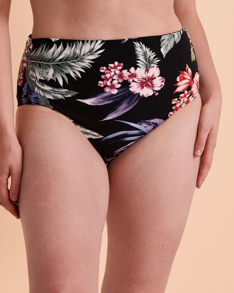 TROPICAL PUNCH Mid Waist Bikini Bottom