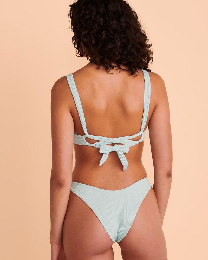 POINTELLE Camellia Plunge Bikini Top