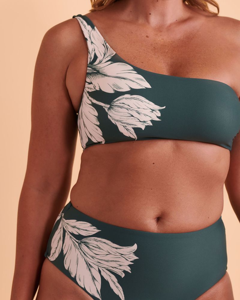 FLEUR DE BLOOM One Shoulder Bikini Top