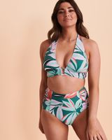 ZESTY TROPICAL High Waist Bikini Bottom