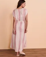 Robe maxi effet croisé