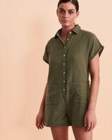 Button-down Romper