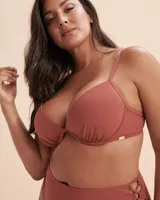 Textured Push-up Bikini Top