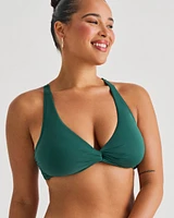 Misty Tropics D Cup Twisted Bralette Bikini Top