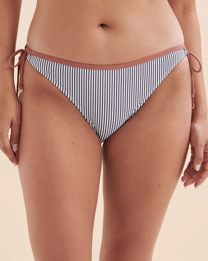 Nautical Stripes Side Tie Bikini Bottom