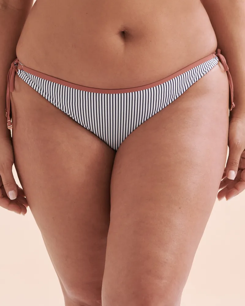 Nautical Stripes Side Tie Bikini Bottom