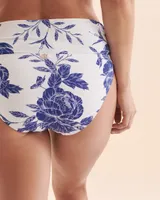 Floral Folded Waistband Bikini Bottom
