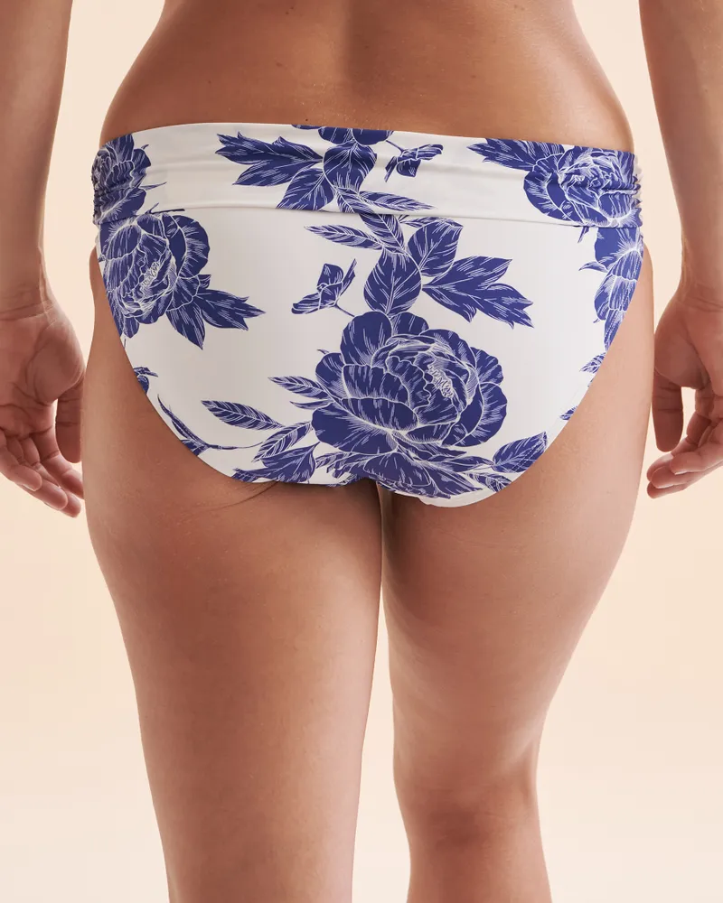 Floral Folded Waistband Bikini Bottom