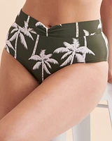 Bas de bikini taille haute Palm Tree