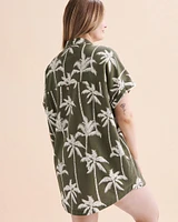 Chemise longue à manches courtes