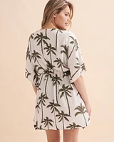 Caftan à détails en crochet