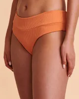 Bas de bikini cheeky taille haute AMBER RIBBED