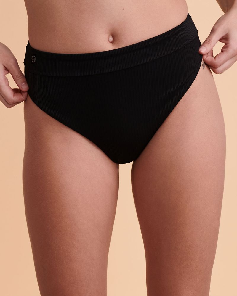 BLACK ONYX Reversible High Leg Bikini Bottom