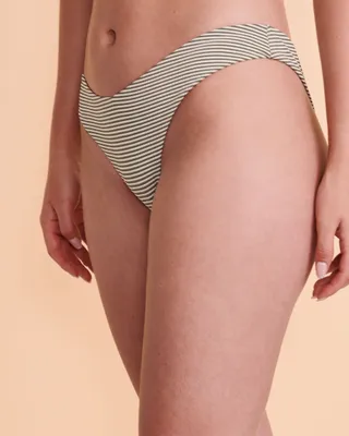 SEERSUCKER Thong Bikini Bottom