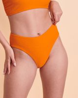 Solid High Waist Bikini Bottom