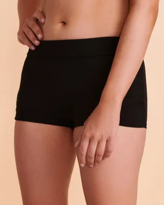 Bas de bikini short plissé