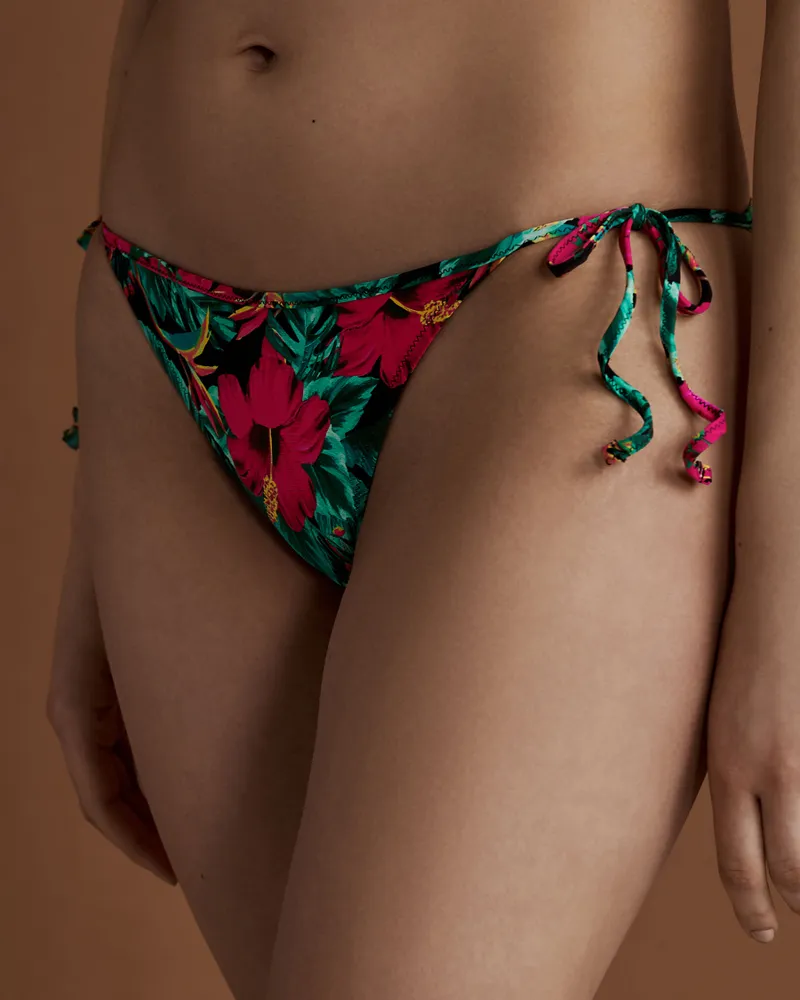 Bas de bikini brésilien TROPICAL HIBISCUS