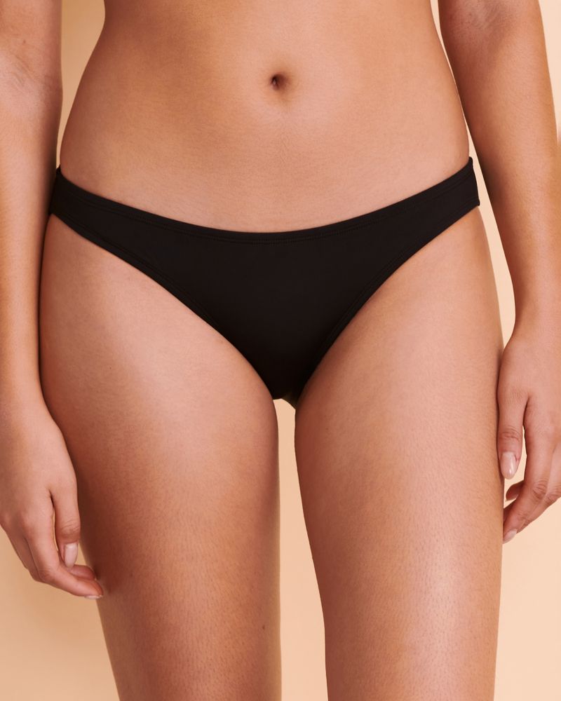 EIDON Pace High Waisted Boy Short Bikini Bottoms - BLACK