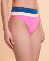 FUCHSIA PRUSSIAN Suzy Q Reversible High Waist Bikini Bottom