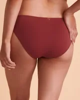 Bas de bikini bande taille torsadée MAROON