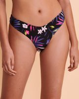 NEON FLORAL Thong Bikini Bottom