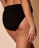 Pleated Waistband Bikini Bottom