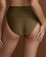 SOLEIL OLIVE Foldable Waistband Bikini Bottom