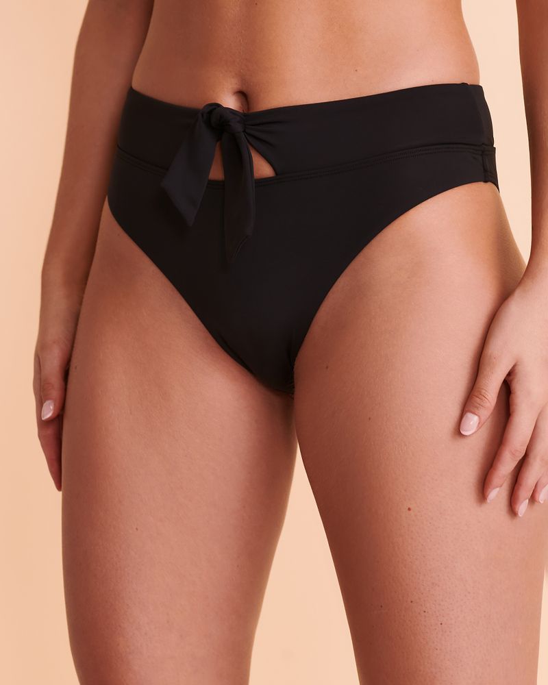 SOLID Knotted Thong Bikini Bottom