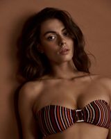 BEDOUIN STRIPE Bandeau Bikini Top