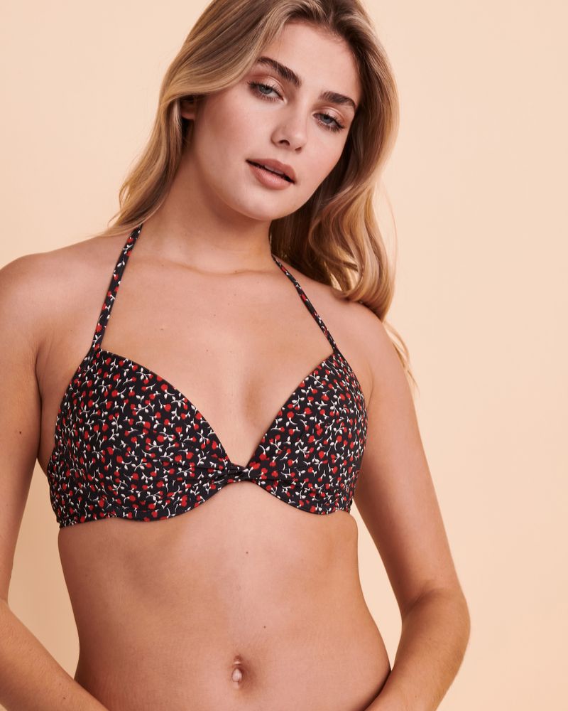 FLOWERING Push-up Bikini Top