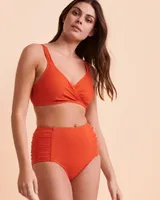 Bas de bikini taille haute LIVE COLOR