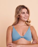 SALTWATER Prismo Knotted Triangle Bikini Top